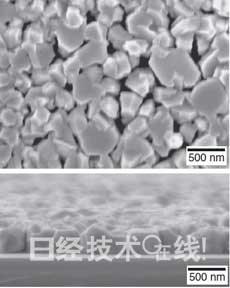 以石墨烯为中间层在硅（100）面上形成的gan结晶。sem图像。（照片由graphenea公司提供